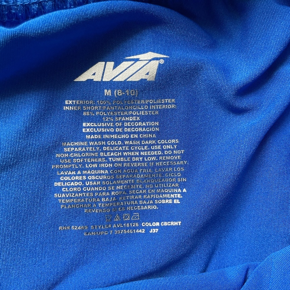 Avia Women’s athletic short size medium Blue - Picture 3 of 4